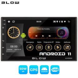 BLOW AVH9930 Auto radio, Android 11, 7 inčni zaslon osjetljiv na dodir, 2 DIN, 2 GB RAM + 32 GB ROM, FM radio / Bluetooth / RDS / USB / AUX-in, GPS, Mirror LINK, crna BLOW AVH9930 Auto radio, Android 11, 7 inčni zaslon osjetljiv na dodir, 2 DIN, 2 GB RAM + 32 GB ROM, FM radio / Bluetooth / RDS / USB / AUX-in, GPS, Mirror LINK, crna