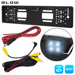 BLOW BVS-547 Kamera za vožnju unatrag, tablica za automobil, IP67 vodootporna, crna BLOW BVS-547 Kamera za vožnju unatrag, tablica za automobil, IP67 vodootporna, crna