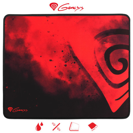 GENESIS Gaming podloga CARBON 500 M HAZE, vodootporna, zaštićeni rubovi, 300X250mm
