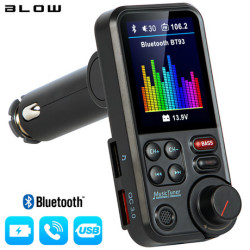 BLOW FM odašiljač 74-168, Bluetooth 5.0, Quick Charge 3.0, SuperBASS, LCD zaslon, hands-free telefoniranje BLOW FM odašiljač 74-168, Bluetooth 5.0, Quick Charge 3.0, SuperBASS, LCD zaslon, hands-free telefoniranje