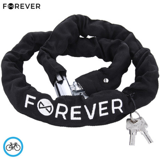 Brava FOREVER CHL-110, 8x1100 mm, višenamjenska, metalna, izdržljiva tkanina, 2 ključa, otporna na vremenske uvjete, crna