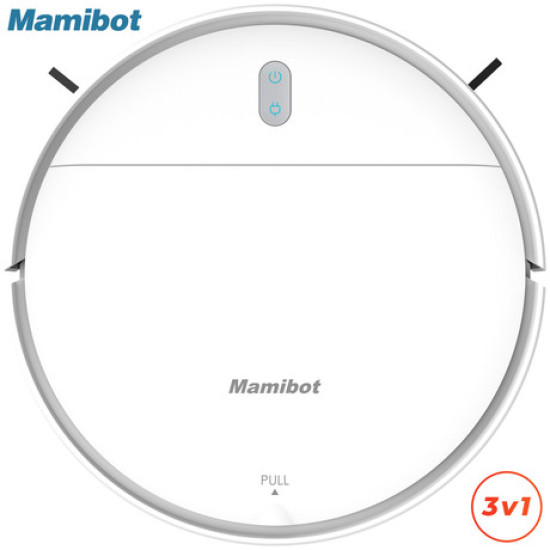 Robotski usisavač MAMIBOT ProVac Titan 2, 3u1 hibrid (usisavanje, pranje, metenje), snaga 1100 Pa, WiFi, daljinski upravljač, besplatna aplikacija, bijeli