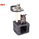 Pet Toys stablo za mačke i grebalica za mačke, 68x30x30cm, 2 razine
