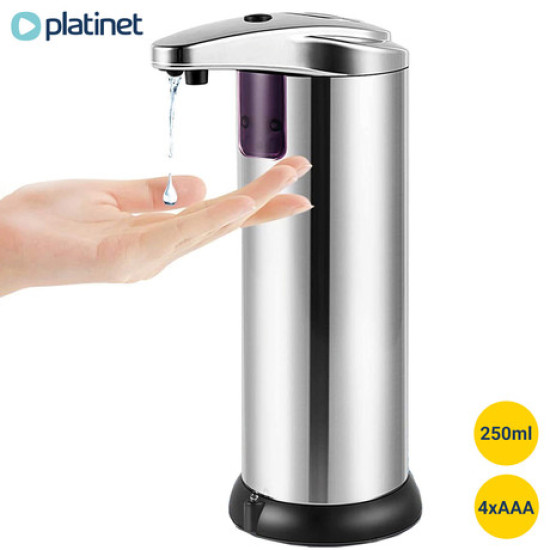 Platinet PHS250 Automatski dozator sapuna ili dezinfekcijskog sredstva sa senzorom, nehrđajući čelik