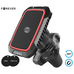 FOREVER MH-260 auto držač za telefon, magnetski, 360° rotirajući, 2 magneta, crni
