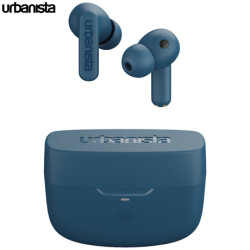 URBANISTA ATLANTA bežične slušalice, Bluetooth® 5.2, TWS, ANC, do 34 sata reprodukcije, kontrola na dodir, IPX4 vodootporan, USB Type-C, plava (čelično plava)