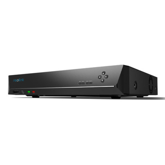 Reolink RLN16-410 jedinica za snimanje, 4TB, povezivanje do 16 kamera, proširiva memorija do 12TB, kontinuirano snimanje, PoE instalacija, crna
