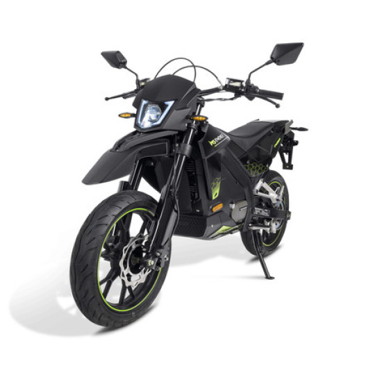 Elektromotor MS ENERGY CYBER, 3000W, 45km/h, domet 100km, LED rasvjeta, LCD ekran, B kategorija, crno zelena