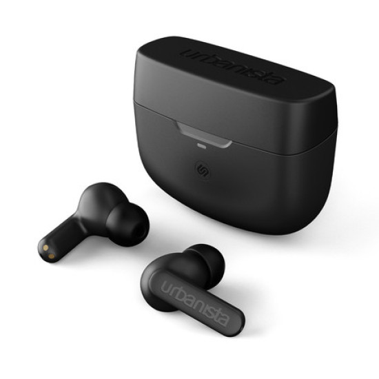 URBANISTA ATLANTA bežične slušalice, Bluetooth® 5.2, TWS, ANC, do 34 sata reprodukcije, kontrola na dodir, IPX4 vodootporan, USB Type-C, crna (Midnight Black)