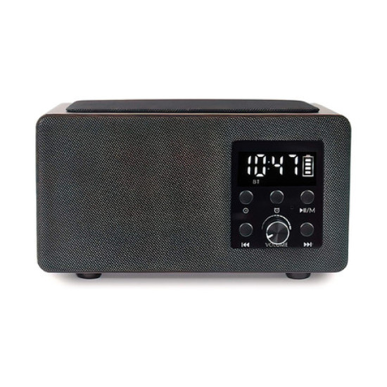 MANTA RDI910 WC radio prijemnik / sat / budilica, FM radio, Bluetooth 5.0, punjiva baterija, Qi bežični punjač, ​​microSD / AUX