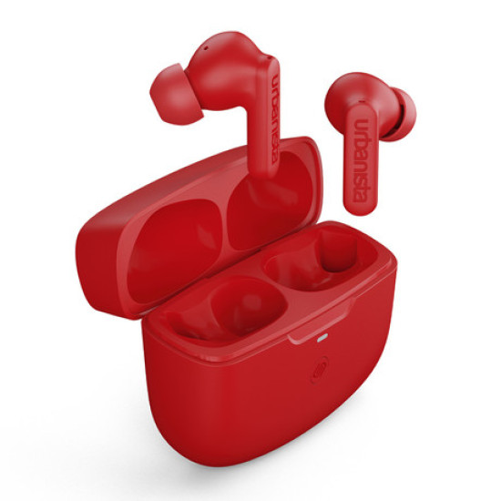 Bežične slušalice URBANISTA ATLANTA, Bluetooth® 5.2, TWS, ANC, do 34 sata reprodukcije, kontrola na dodir, IPX4 vodootporan, USB Type-C, crvena (Vibrant Red)