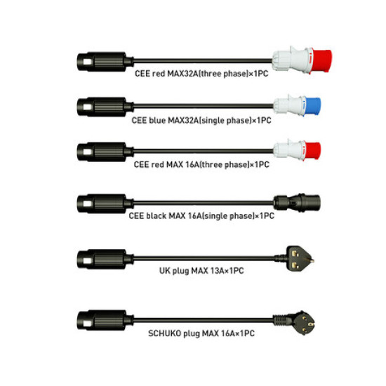 Platinet PC050EV prijenosni EV električni punjač, 16kW, 6m, 6 adaptera, za električna / hibridna vozila, TIP 2/SCHUKO/UK/CEE, LED zaslon osjetljiv na dodir, torba Platinet PC050EV prijenosni EV električni punjač, 16kW, 6m, 6 adaptera, za električna / hibridna vozila, TIP 2/SCHUKO/UK/CEE, LED zaslon osjetljiv na dodir, torba