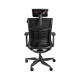 GENESIS ASTAT 700 gaming/uredska stolica, ergonomska, PureFlowPLUS™ tehnologija, ExoBase™ konstrukcija, CareGlide™ kotači, podesiva visina/nagib, crna