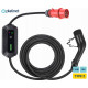 Platinet PPC32AT prijenosni EV električni punjač, ​​11kW, 5m, za električna / hibridna vozila, TIP 2, SCHUKO adapter, LED displej, torba