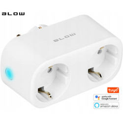 BLOW Dual Smart WiFi utičnica, 3600W, 16A, aplikacija, Android + iOS, bijela BLOW Dual Smart WiFi utičnica, 3600W, 16A, aplikacija, Android + iOS, bijela