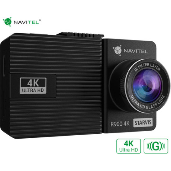 NAVITEL R900 4K auto kamera, 4K Ultra HD, SONY senzor, Night Vision, G-senzor, aplikacija, crna