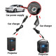 BYINTEK auto punjač za projektore, DC 19V, kompatibilan sa BYINTEK projektorima U70 Pro / U50 Pro / U30 Pro / R15 / R17 / R19, + 3m produžni kabel, crni