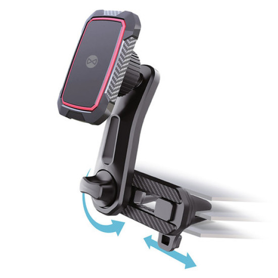 FOREVER MH-250 magnetni auto držač za telefon, rotirajući 360°, 2 magneta, crni