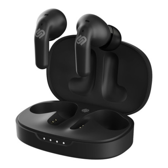 Bežične slušalice URBANISTA SEOUL, Bluetooth® 5.2, TWS, do 32 sata reprodukcije, kontrola na dodir, bežično punjenje, niska latencija, crna (Midnight Black)