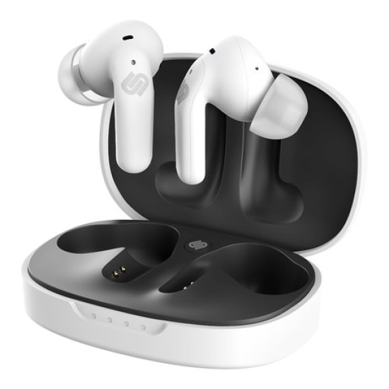 Bežične slušalice URBANISTA SEOUL, Bluetooth® 5.2, TWS, do 32 sata reprodukcije, kontrola na dodir, bežično punjenje, niska latencija, bijele (Pearl White)