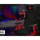 GENESIS ASTAT 700 gaming/uredska stolica, ergonomska, PureFlowPLUS™ tehnologija, ExoBase™ konstrukcija, CareGlide™ kotači, podesiva visina/nagib, crno-crvena