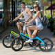 Električni bicikl MS ENERGY i10, sklopivi, gume 20", motor 250W, 6 brzina Shimano, do 50km, do 25km/h, baterija 36V 7.8Ah, crno zelena