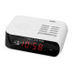 TREVI RC 827 Digitalni radio budilica, FM radio, Snooze, Sleep, bijela