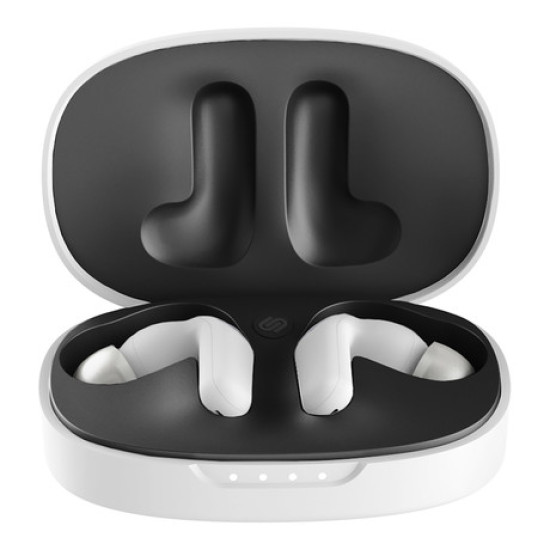 Bežične slušalice URBANISTA SEOUL, Bluetooth® 5.2, TWS, do 32 sata reprodukcije, kontrola na dodir, bežično punjenje, niska latencija, bijele (Pearl White)