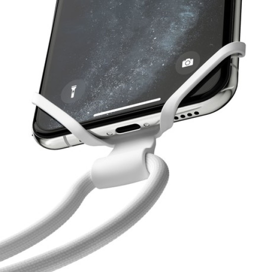 Vonmählen INFINITY® univerzalna narukvica za telefon, silikonska, kompatibilna sa svim telefonima, bijela