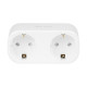 BLOW Dual Smart WiFi utičnica, 3600W, 16A, aplikacija, Android + iOS, bijela