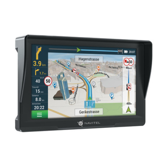 GPS navigacija NAVITEL E777 KAMION, 7" ekran, za kamione, baterija, 3D displej, informacije o vožnji, karte za cijelu Europu