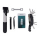FOREVER BIKE REPAIR KIT, višenamjenski, nosač za bicikl, alati za servis bicikla i popravak guma, crni