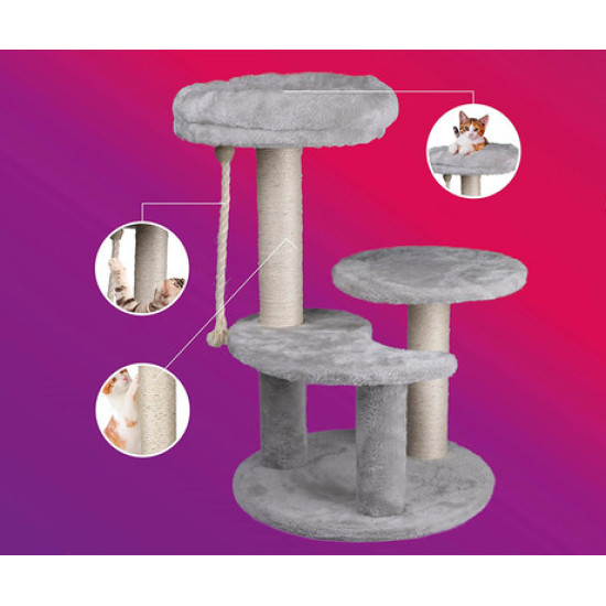 Pet Toys stablo za mačke i grebalica za mačke, 62x40x40cm, 3 razine