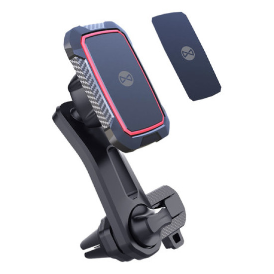 FOREVER MH-250 magnetni auto držač za telefon, rotirajući 360°, 2 magneta, crni