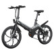 Električni bicikl MS ENERGY i10, sklopivi, gume 20", motor 250W, 6 brzina Shimano, do 50km, do 25km/h, baterija 36V 7.8Ah, crno siva