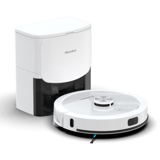 Mamibot CRAFT-Y stanica za punjenje, 2u1, 3000ml, za EXVAC900 i EXVAC900S, punjenje, automatsko pražnjenje, LED indikator, pop-up poklopac, bijela