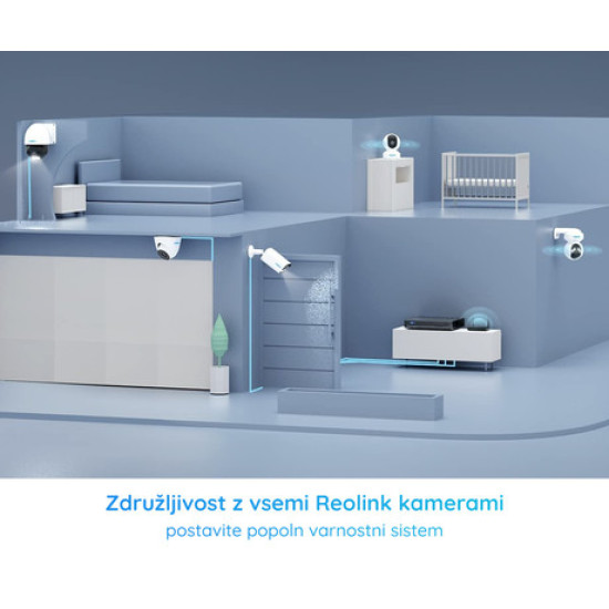 Reolink RLN16-410 jedinica za snimanje, 4TB, povezivanje do 16 kamera, proširiva memorija do 12TB, kontinuirano snimanje, PoE instalacija, crna