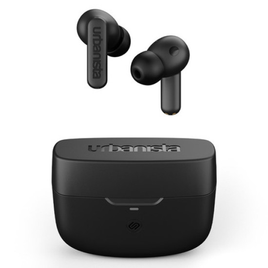 URBANISTA ATLANTA bežične slušalice, Bluetooth® 5.2, TWS, ANC, do 34 sata reprodukcije, kontrola na dodir, IPX4 vodootporan, USB Type-C, crna (Midnight Black)