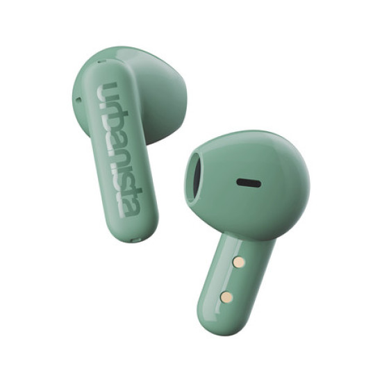 Bežične slušalice URBANISTA COPENHAGEN, Bluetooth® 5.2, TWS, do 32 sata reprodukcije, kontrola na dodir, IPX4 vodootporan, USB Type-C, zelene (Sage Green)