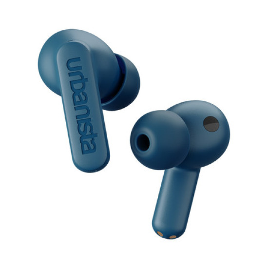 URBANISTA ATLANTA bežične slušalice, Bluetooth® 5.2, TWS, ANC, do 34 sata reprodukcije, kontrola na dodir, IPX4 vodootporan, USB Type-C, plava (čelično plava)
