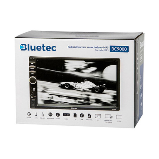 Auto radio BLOW BLUETEC BC9000 78-288 MP5 / 2DIN / 7" ekran u boji osjetljiv na dodir, Bluetooth, USB, SD, Aux-in, ISO konektor