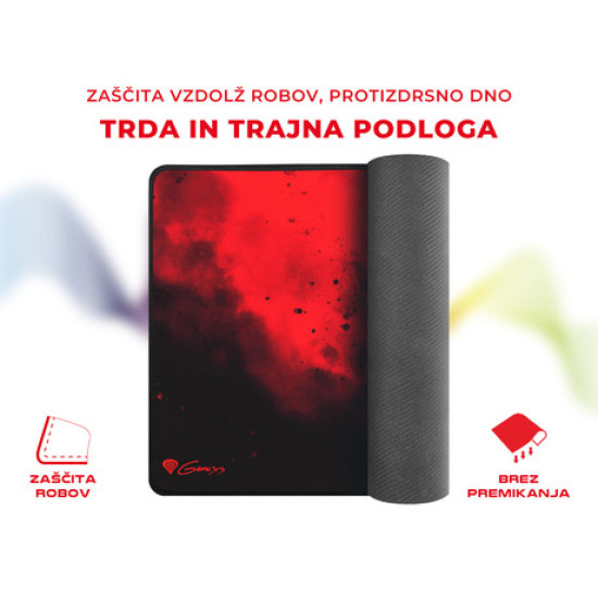 GENESIS Gaming podloga CARBON 500 M HAZE, vodootporna, zaštićeni rubovi, 300X250mm