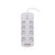 Prenaponska zaštita WELL EXTS-8S3M, 8x utičnica 230V + 4x USB, 16A, 3680W, 3m Prenaponska zaštita WELL EXTS-8S3M, 8x utičnica 230V + 4x USB, 16A, 3680W, 3m