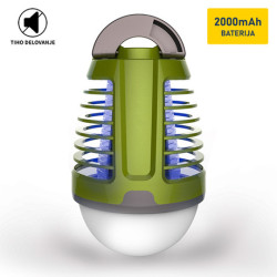 PLATINET PMKL6500 2u1 - Lampion protiv komaraca + LED svjetiljka, ugrađena snažna LI-ON baterija, radna površina 30-40m2 PLATINET PMKL6500 2u1 - Lampion protiv komaraca + LED svjetiljka, ugrađena snažna LI-ON baterija, radna površina 30-40m2