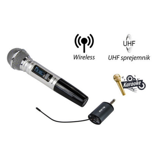 BLOW PRM904 bežični ručni mikrofon, JACK stick, UHF prijemnik