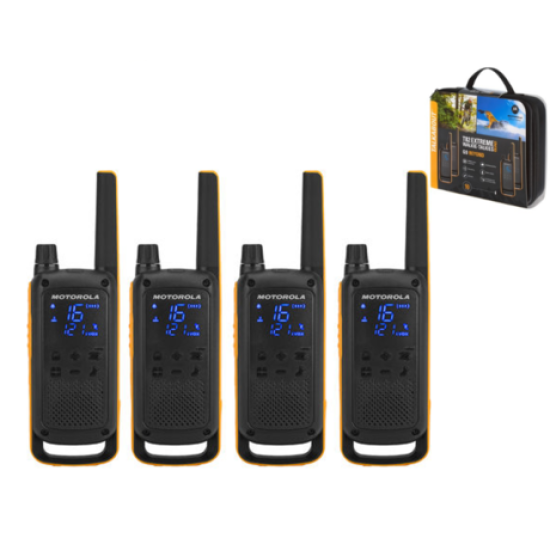Motorola PMR radio stanica TLKR T82 Extreme Quad Pack, do 10 km 4KIT Motorola PMR radio stanica TLKR T82 Extreme Quad Pack, do 10 km 4KIT