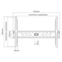 GoGEN nosač za TV TILT XL