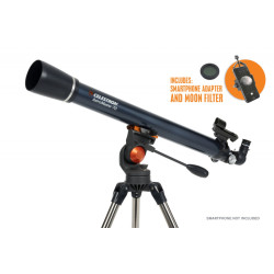 Celestron Teleskop AstroMaster 70AZ + proširenje za telefon i filter za mjesec