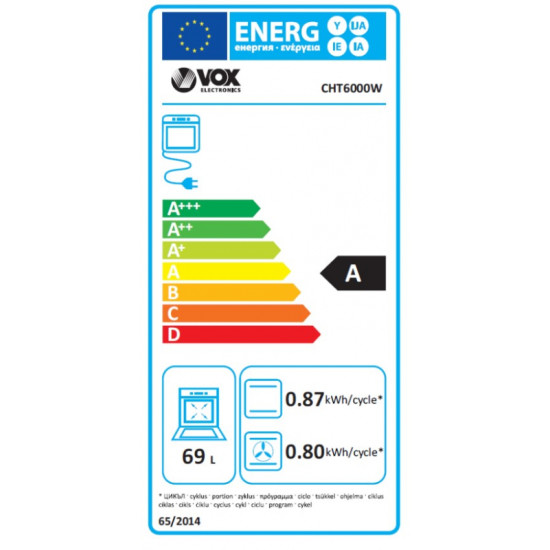 VOX staklokeramićki štednjak CHT 6000 W (4x staklokeramika) VOX staklokeramićki štednjak CHT 6000 W (4x staklokeramika)
