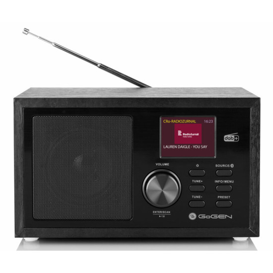 Gogen radio DAB+ DAB 620 BT črn GOGDAB620BTCB